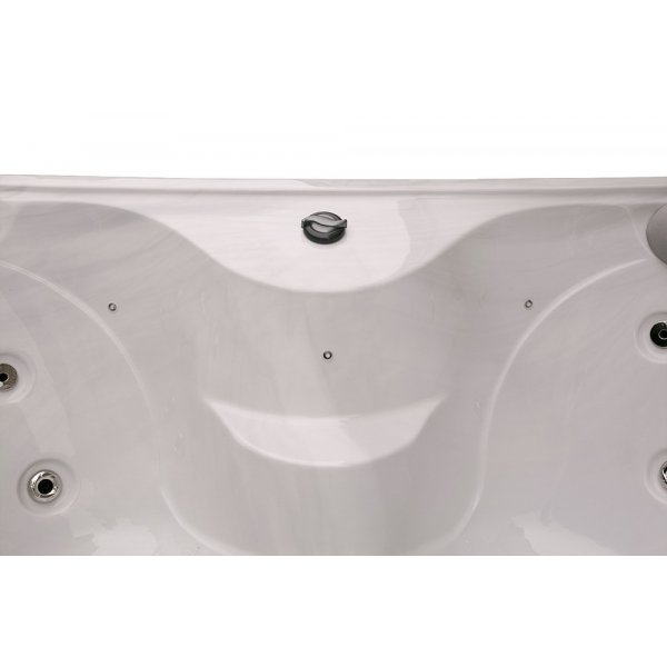 Spabad utomhus 4 personer - 180x180 cm, LED, ozonator, 16 jets