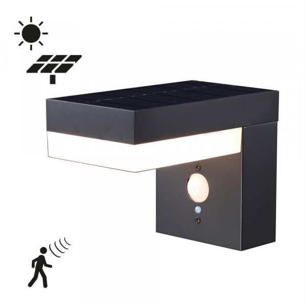 Solcellsdriven vgglampa med sensor