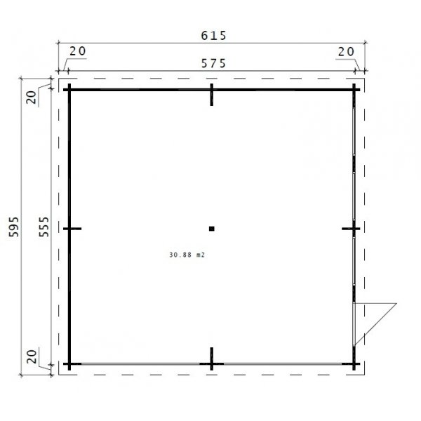 Dubbelgarage Omar - 33 m² Dubbelgarage Omar - 33 m²
