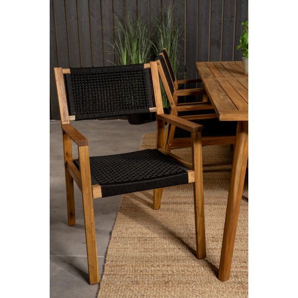 Charlottenberg Matgrupp (220x100) - Natur - 6 Stolar Charlottenberg Matgrupp (220x100) - Natur - 6 Stolar