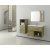 Badrumsmöbler Sorrento 75 - Naturfärgat med spegel- & sidoskåp