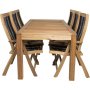 1 Prässebo Matgrupp (200x90) - Natur - 6 Stolar