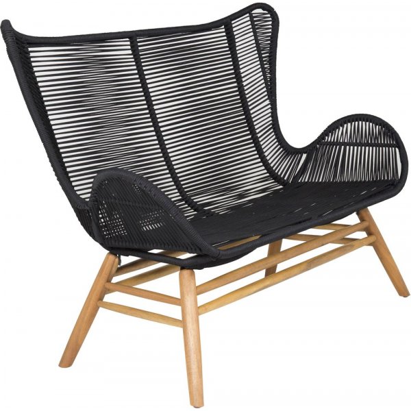 Tallberga soffa  akacia/svart rep