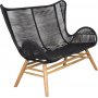 Tallberga soffa  akacia/svart rep
