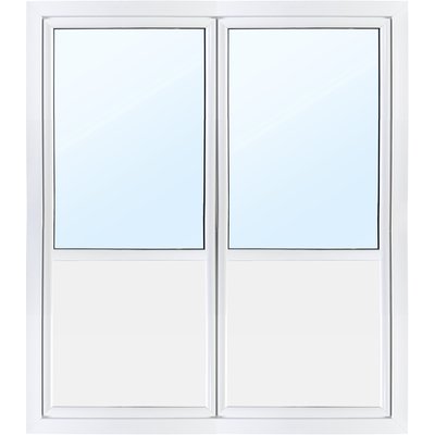 Dobbeltdr med 3-glas vindue - Udadgende - PVC - U-vrdi 0,96