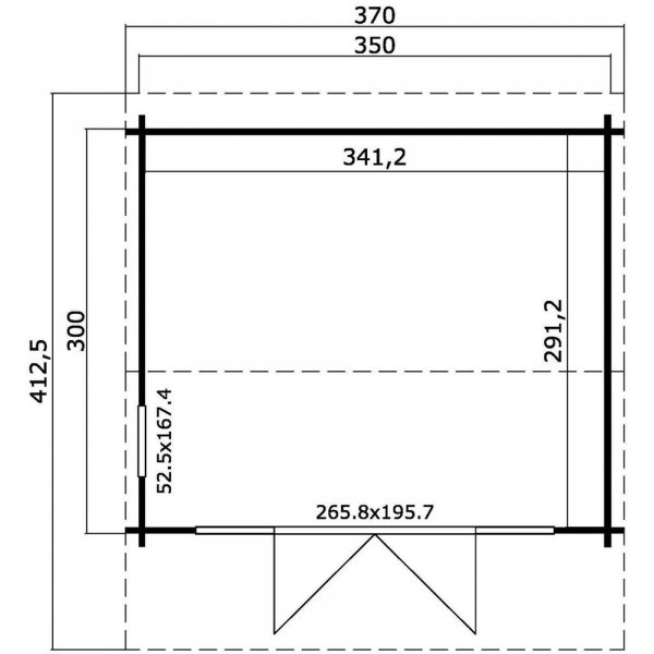 Friggebod-hus Doris - 10,5 m