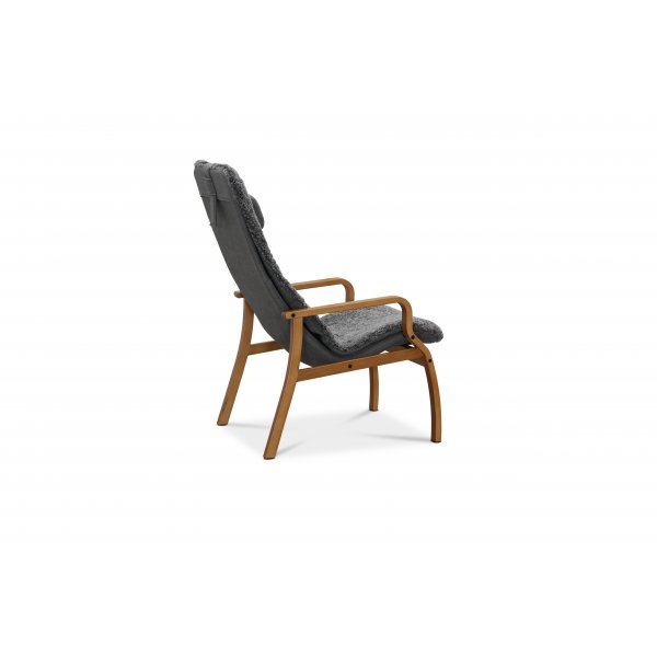 F�t�lj med fotpall f�rskinn ek/gr� - Frank