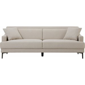 Soffa 3-sits beige modern - Hanna