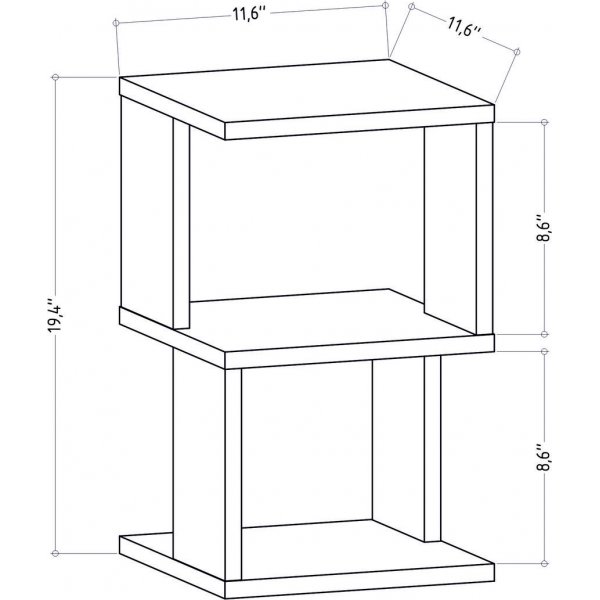 Carter s�ngbord - Antracit