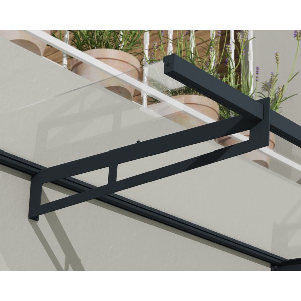 Canopia Bremen Entrétak 0,9 x 2 - Grå/klarglas Canopia Bremen Entrétak 0,9 x 2 - Grå/klarglas