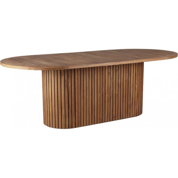 Teak Matbord Ovalt 220x100 cm Teak Matbord Ovalt 220x100 cm