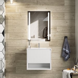 Badezimmerpaket - Aurelia | Soft-Close-Schubladen & LED-Spiegel | 60 cm Badezimmerpaket - Aurelia | Soft-Close-Schubladen & LED-Spiegel | 60 cm