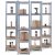Fire opbevaringshylder i galvaniseret stl - 40x40x180 cm