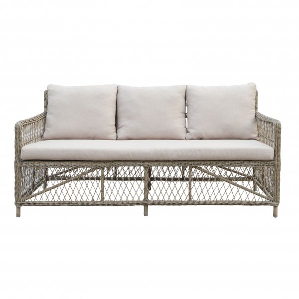 H�rn�sand utegrupp; soffa med tv� f�t�ljer och bord