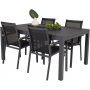 Holma Matgrupp (160x100) - Svart - 4 Stolar