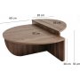 Soffbord i Valn�t 90 x 90 cm - Podium