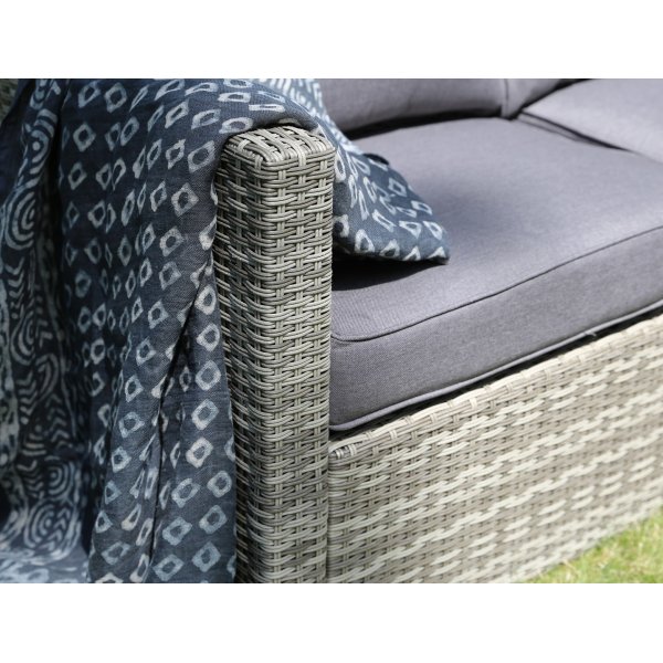 Ingelstorp hrnsoffa med fotpall - Gr konstrotting