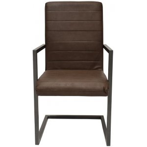 Toscana Stol med karm - Brun vintage l�der look