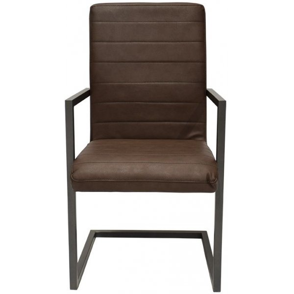 Toscana Stol med karm - Brun vintage l�der look