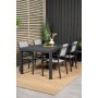 Holma Matgrupp (160x100) - Svart - 4 Stolar
