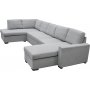 U-soffa med f�rvaring 367 cm gr�