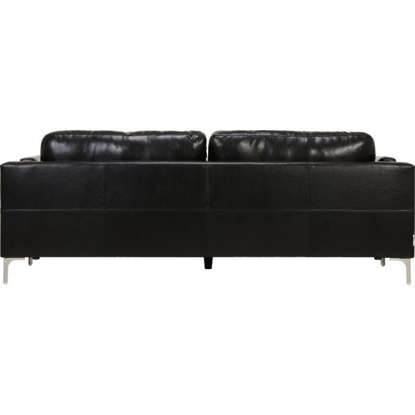Soffa 3-sits svart PU - Cansas Soffa 3-sits svart PU - Cansas