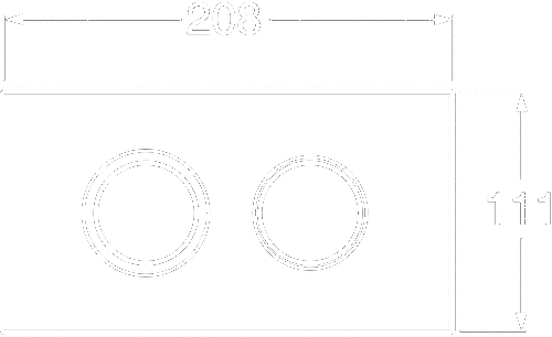 Gustavsberg Toptrycke Triomont XT pneumatisk duo hvid Gustavsberg Toptrycke Triomont XT pneumatisk duo hvid