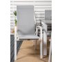 Ekens Matgrupp (160x90) - Vit/Gr - 6 Stolar