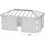 Canopia Gardinset Fr Dallas Paviljong 3,6 x 6