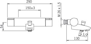 Oras Badkarsblandare Cubista 2885
