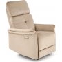 Semir elektrisk reclinerf�t�lj med USB - beige sammet