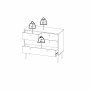 Bodo Byr� 2 + 2 l�dor - Matt grey