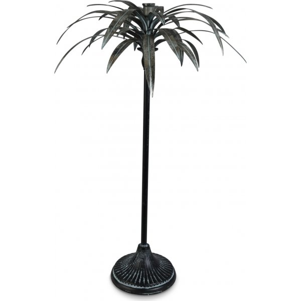 Palm ljusstake h�jd 71 cm - Old silver