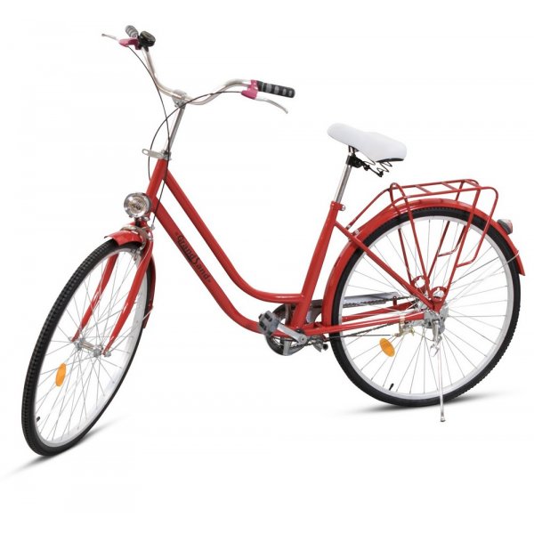 Damcykel Classic 26\\\" - Röd & vit Damcykel Classic 26\\\" - Röd & vit