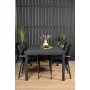 Holma Matgrupp (160x100) - Svart - 4 Stolar