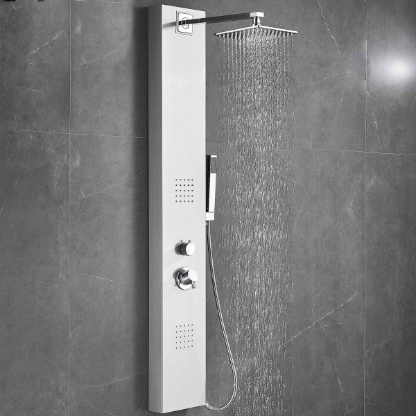 Duschpanel Flora  borstat rostfritt stl