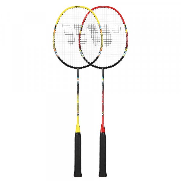 Badmintonset med 3 bollar (lime, rd & svart) FUSIONTEC 777K