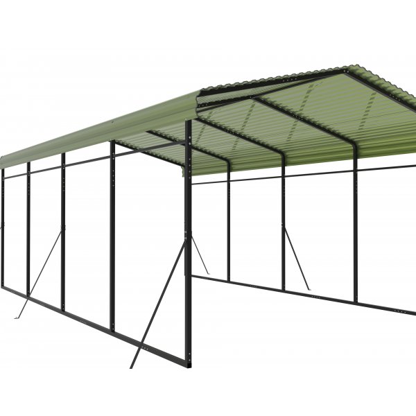 Autokatos metallirungolla ja värilevyllä Autokatos metallirungolla ja värilevyllä