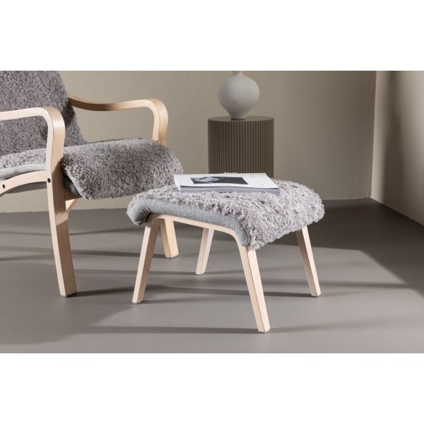 F�r� loungestol - Ljusgr�/Whitewash