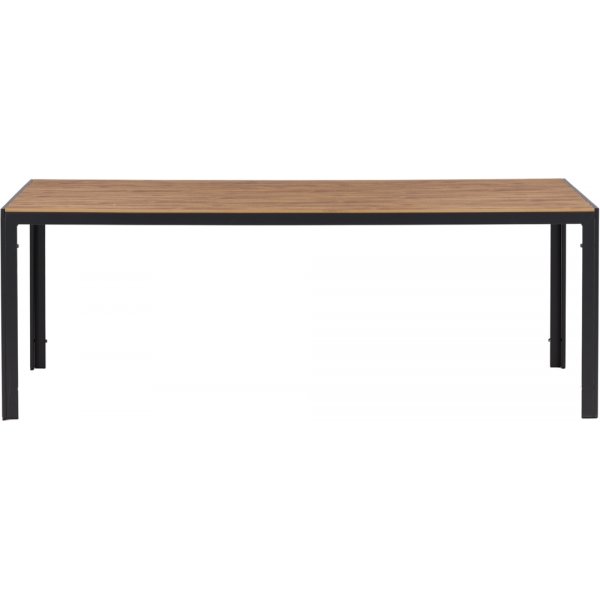 Chania Esstisch 205 x 90 cm - Schwarz/Natur + Reinigungsspray für Gartenmöbel Chania Esstisch 205 x 90 cm - Schwarz/Natur + Reinigungsspray für Gartenmöbel