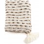 Mickel pl�d 130x170 cm - Brun/vit