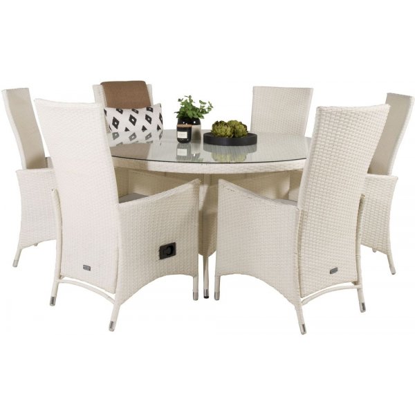 Frubol Matgrupp (ø150) - Vit - 6 Stolar Frubol Matgrupp (ø150) - Vit - 6 Stolar