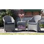 Mercury utembelset med bord - Gr konstrotting