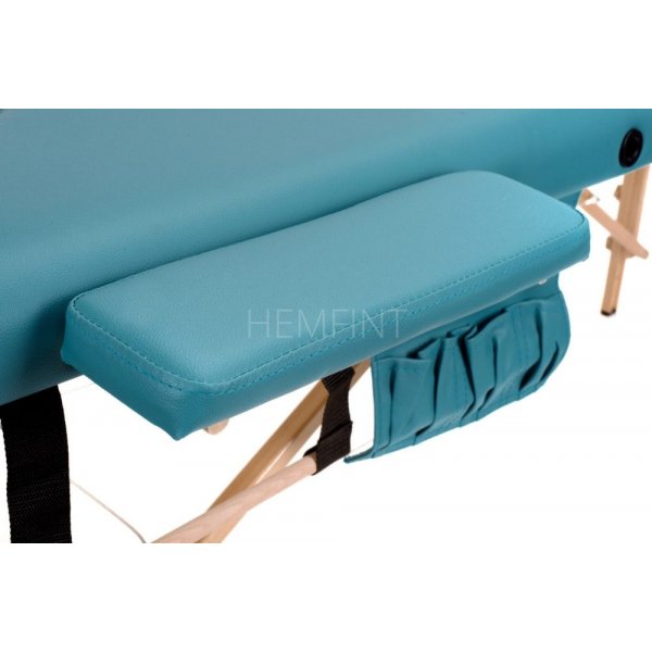 Massagebänk med träben - 3 zoner - Enfärgad Massagebänk med träben - 3 zoner - Enfärgad