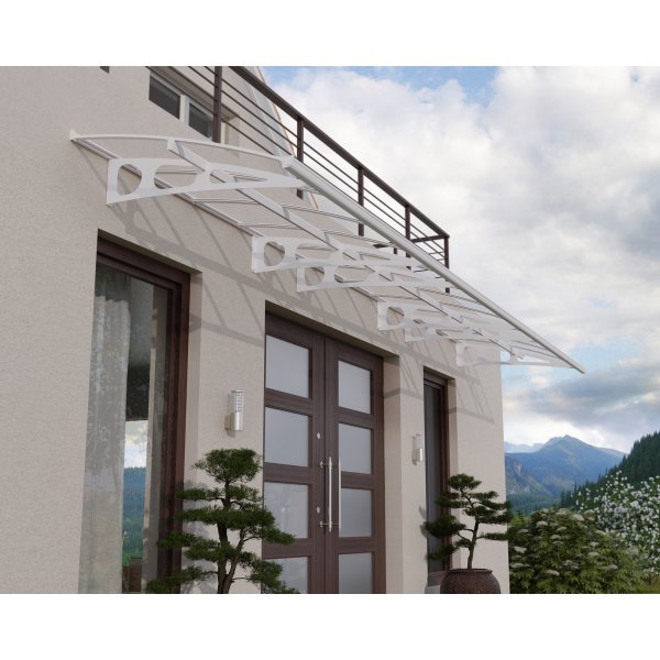 Canopia Bordeaux Klar Entrétak 1,4 x 7 - Vit/klarglas Canopia Bordeaux Klar Entrétak 1,4 x 7 - Vit/klarglas