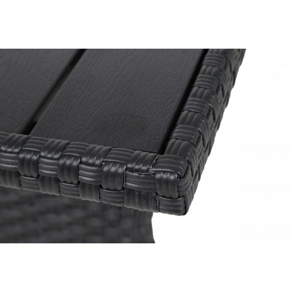 Hjrnesofa Lagos med bord - Mrkegr/gr meleret