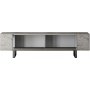 Erki TV-b�nk - Travertin/silver