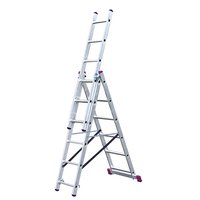 Multifunktionell stege - 3x6 stegs med trappfunktion Multifunktionell stege - 3x6 stegs med trappfunktion