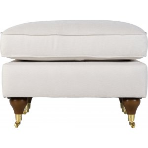 Fotpall Howard i beige tyg - Watford Deluxe