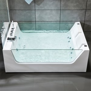 Stort spabadekar til to personer 170x120 cm | Med glas og varmelegeme | BK-007V Stort spabadekar til to personer 170x120 cm | Med glas og varmelegeme | BK-007V